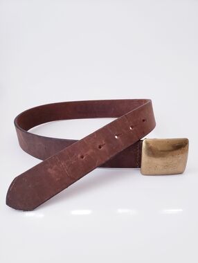 Vintage Express Brown Leather Belt